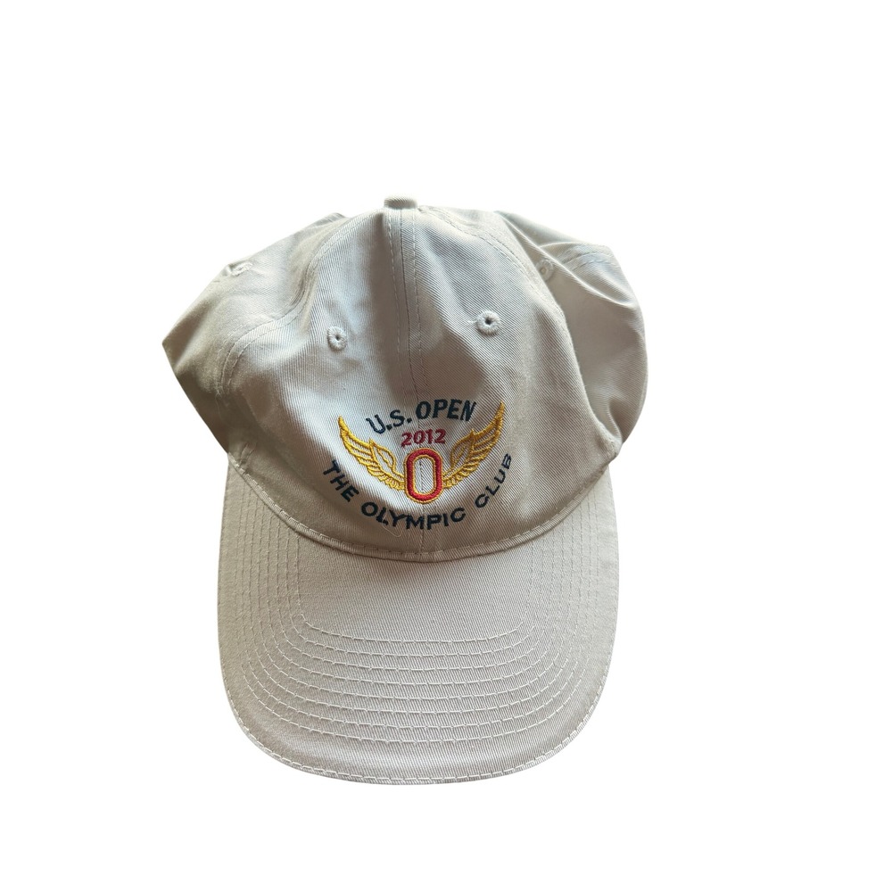 USGA Mens 2012 U.S. Open Olympic Club Golf Hat OSFA Tan Cotton Golfcore Dadcore